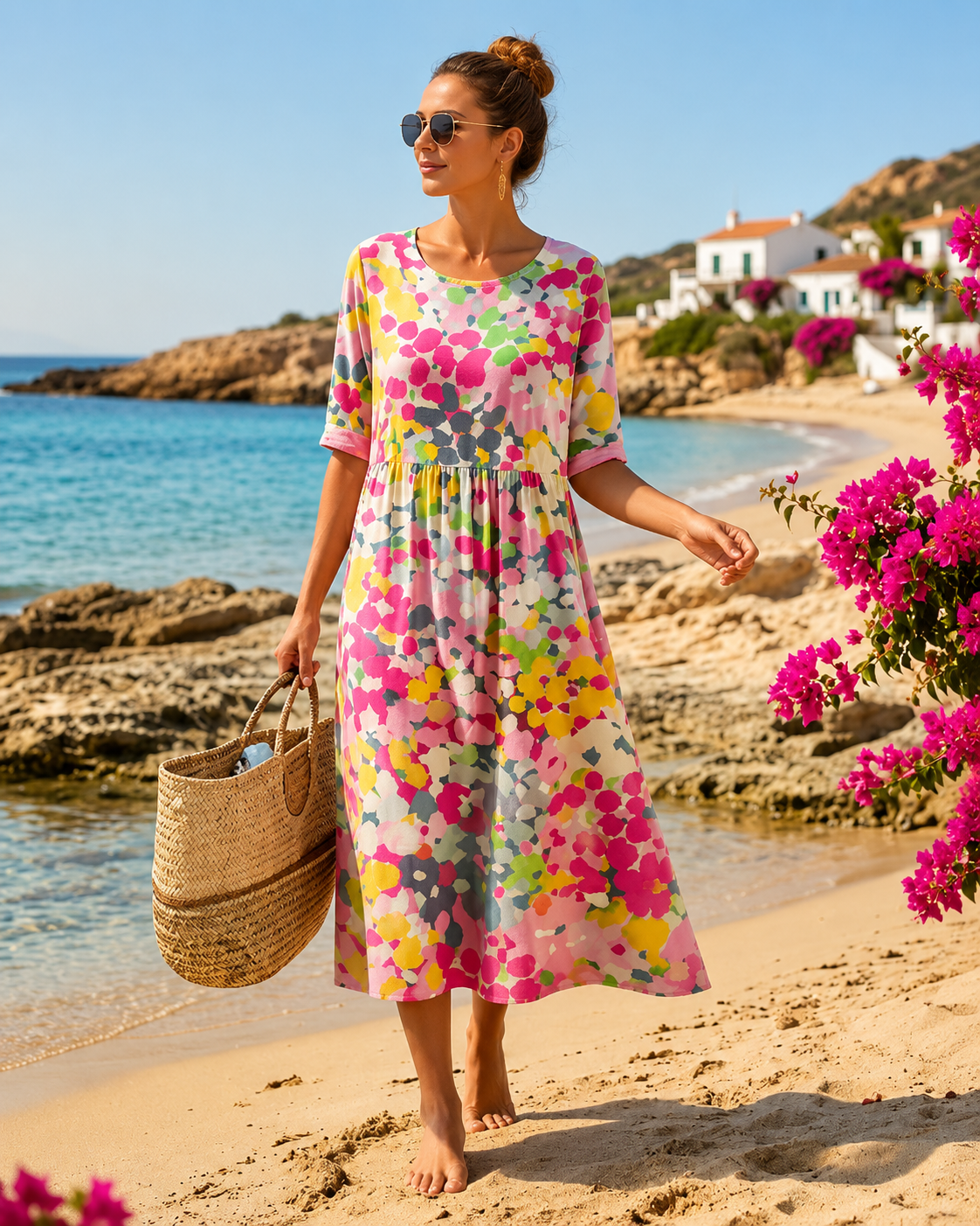 Zara™ | Abito Estivo Camuffa Pancia a Fiori