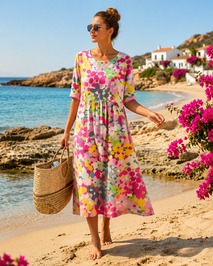 Zara™ | Abito Estivo Camuffa Pancia a Fiori