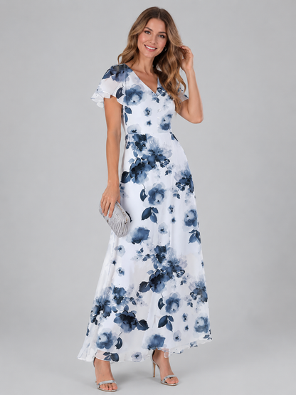 Florine™ | Abito Maxi a Fiori Camuffa Pancia
