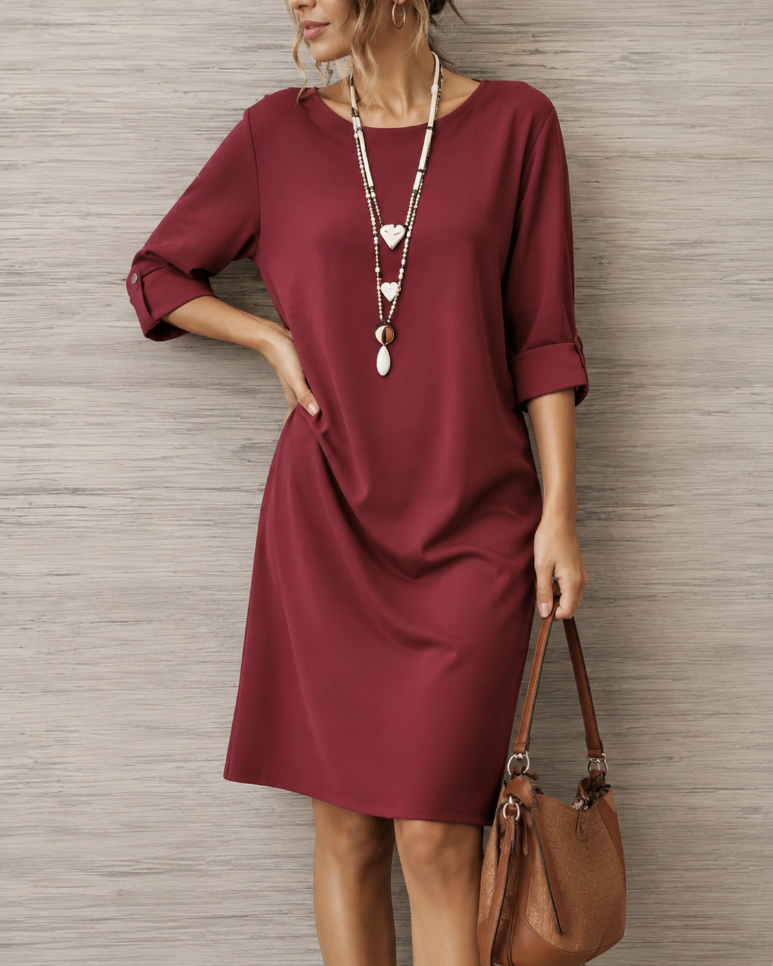 Odette™ | Abito Midi Camuffa Pancia
