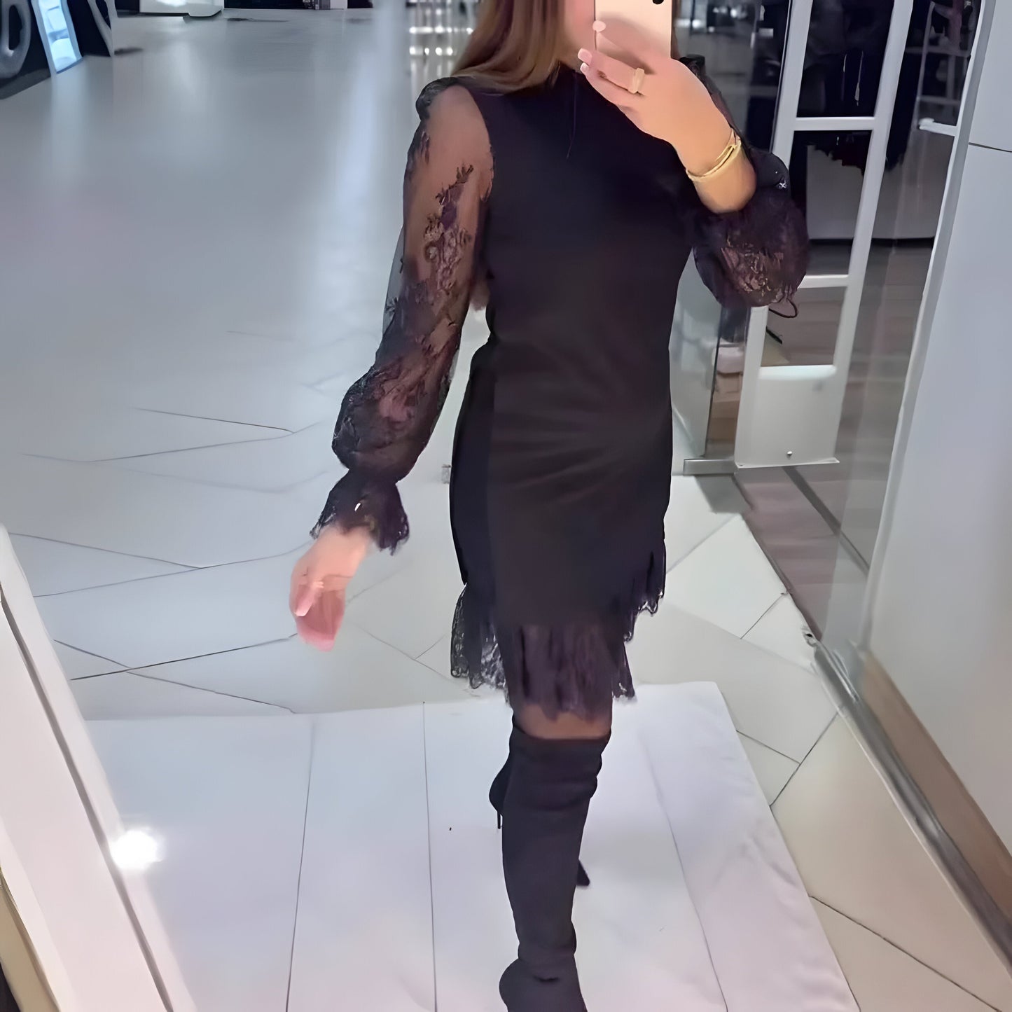 Elva™ | Elegante Vestito Mini in Pizzo