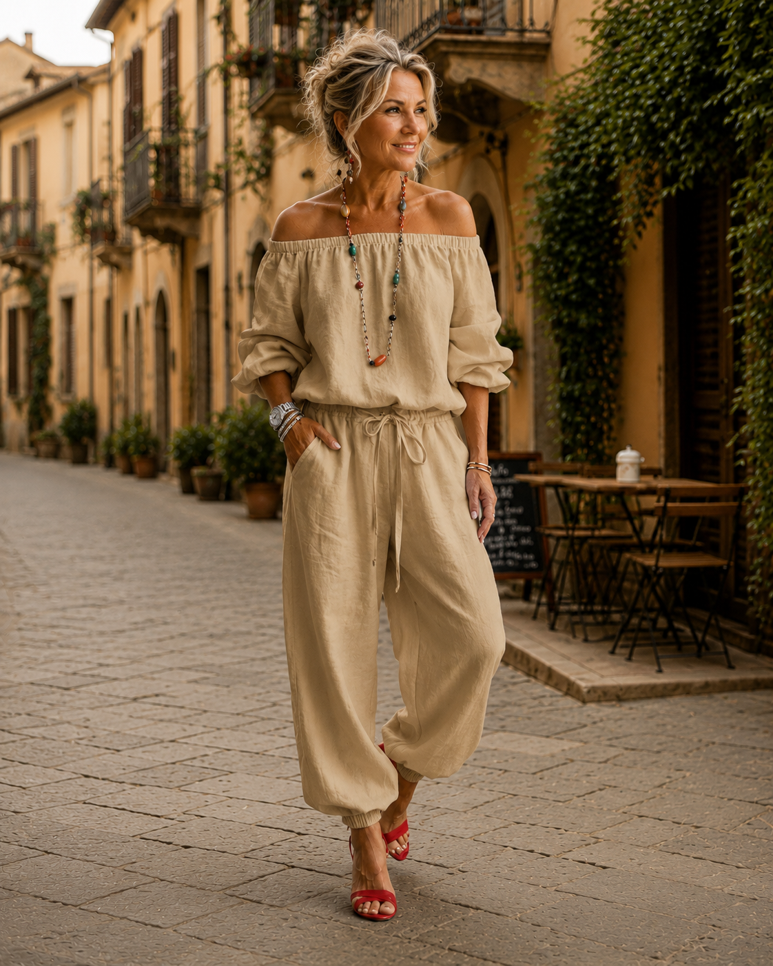 Alba™ | Tuta Relax con Dettaglio a Laccio