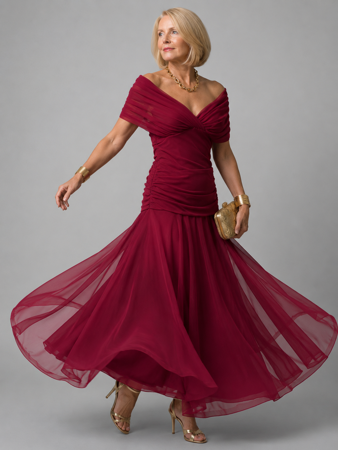 Evelina™ | Elegante Abito Maxi Camuffante per Gravidanza