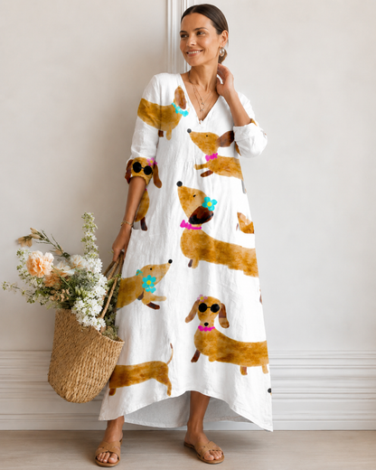 Eloise™ | Abito Midi Relax con Camuffamento della Pancia
