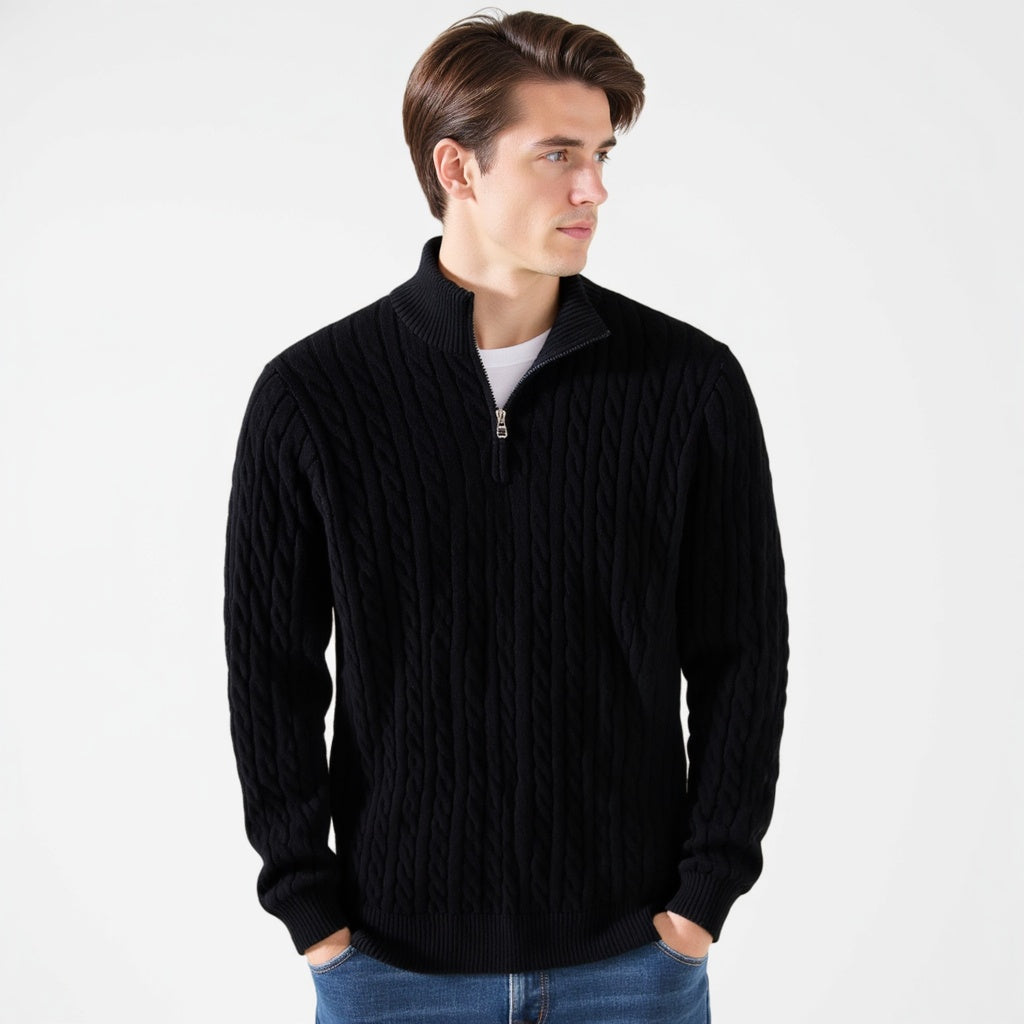 Eamon™ | Maglione classico a mezza zip