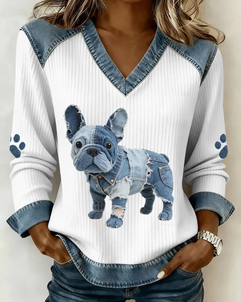 Dax™ | Maglione Con Stampa Patchwork Di Animali