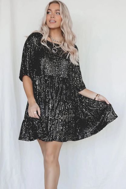 Lilia™ | Elegante abito da festa svasato con paillettes