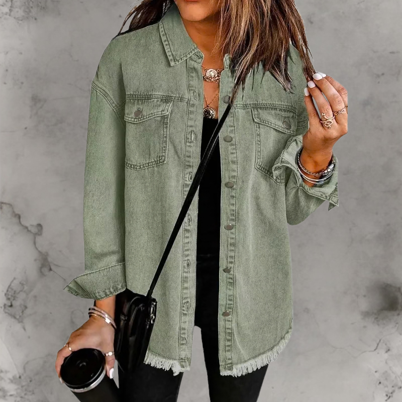 Kian™ | Giacca di Jeans Casual con Bottoni