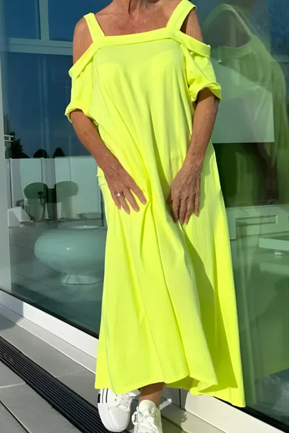 Nova™ | Abito Estivo Lungo Off-Shoulder