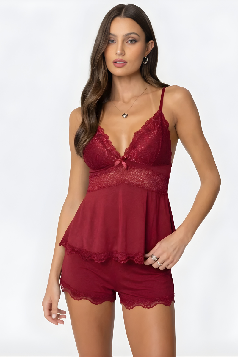 Meya™ | Set da Notte Elegante in Pizzo