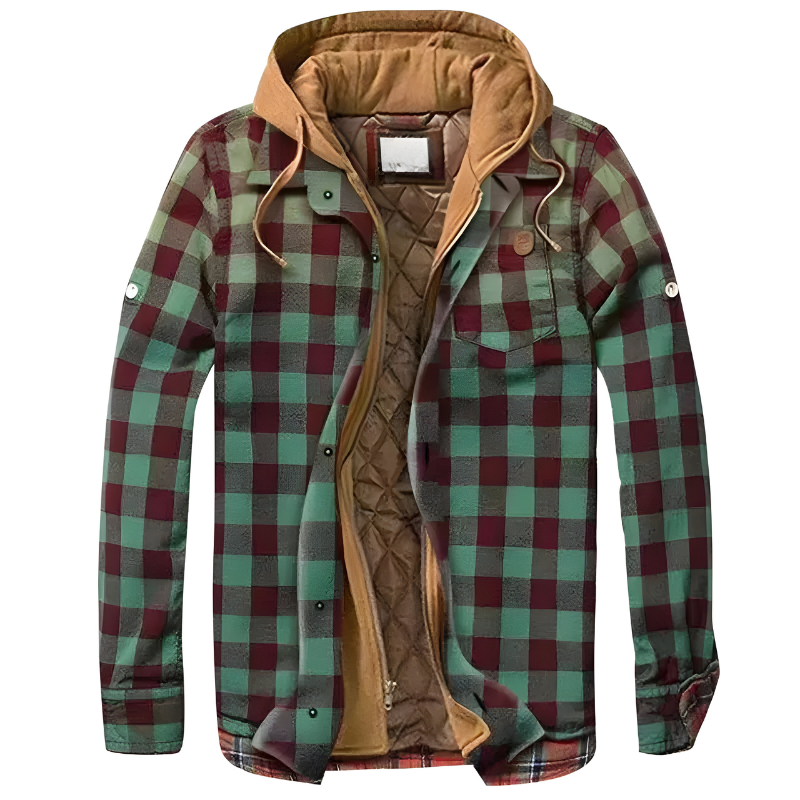 Bram | Comoda giacca patchwork con cappuccio