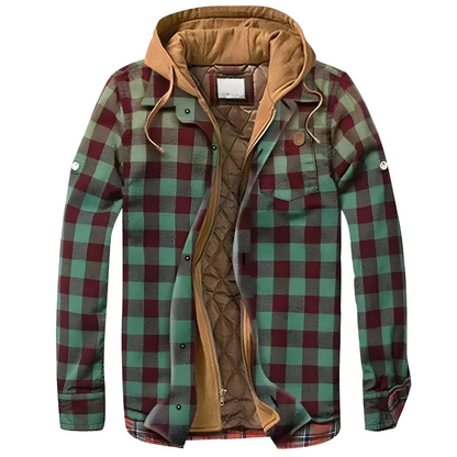Bram | Comoda giacca patchwork con cappuccio
