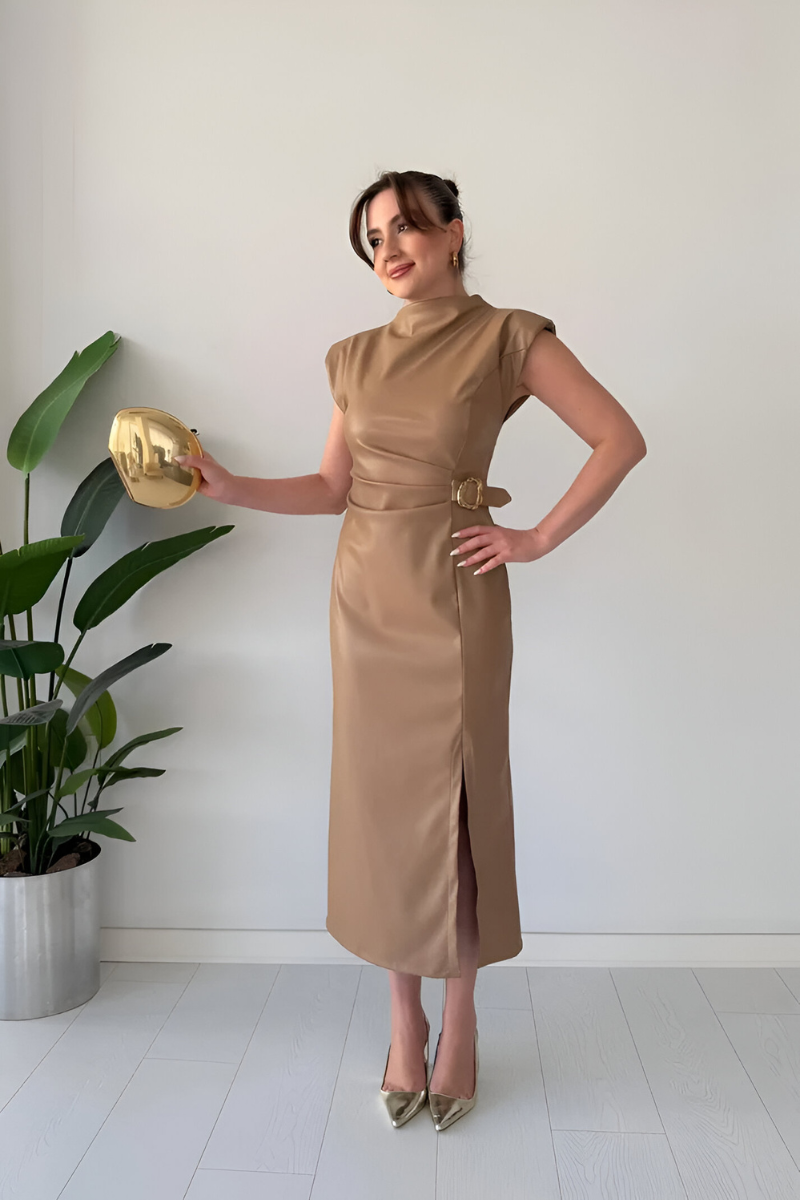 Sona™ | Moderno abito in pelle senza maniche