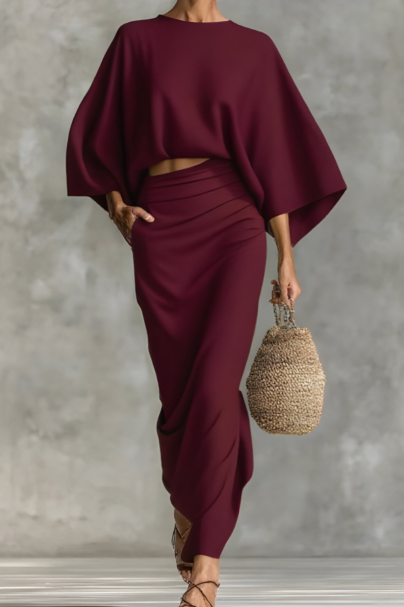 Elara™ | Set top e gonna drappeggiati e chic