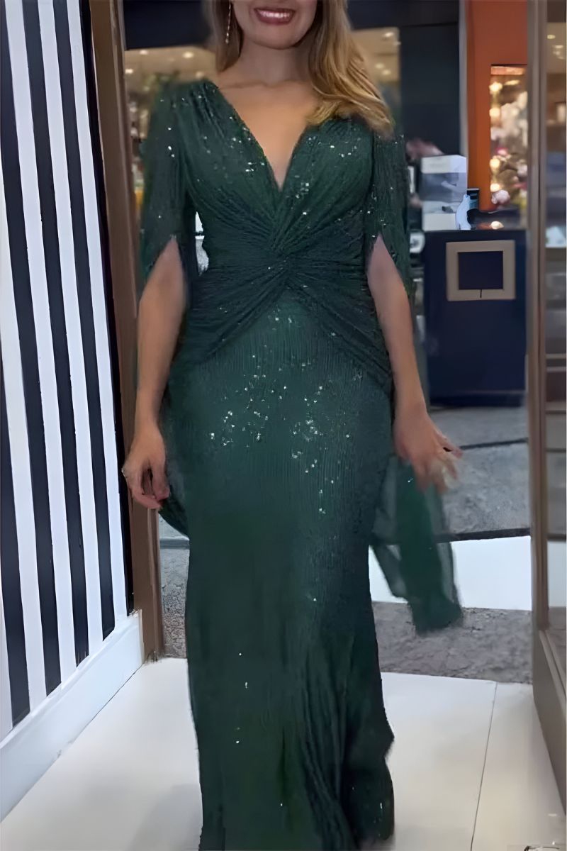 Mira™ | Abito Maxy Shimmer Elegante