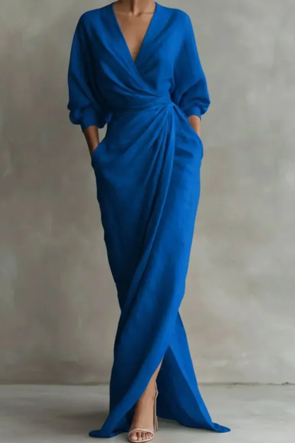 Nina™ | Abito Maxi Avvolgente Elegante