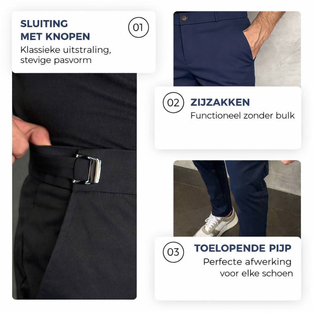 Milo™ | Pantaloni casual attillati e stilosi