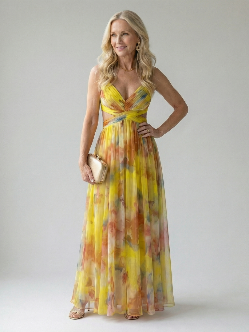 Vivienne™ | Maxi Abito con Stampa Camuffante per Pancia