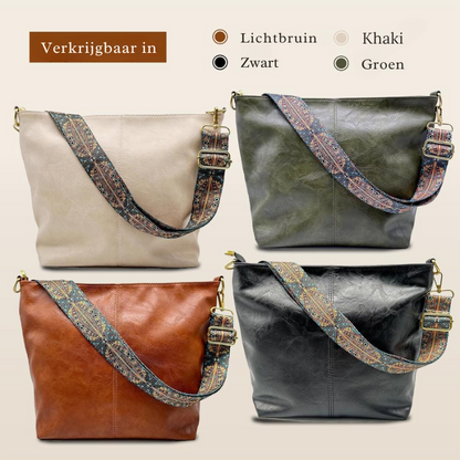 Charme Vintage di Chelsey | Borsa a Spalla in Pelle Vegana