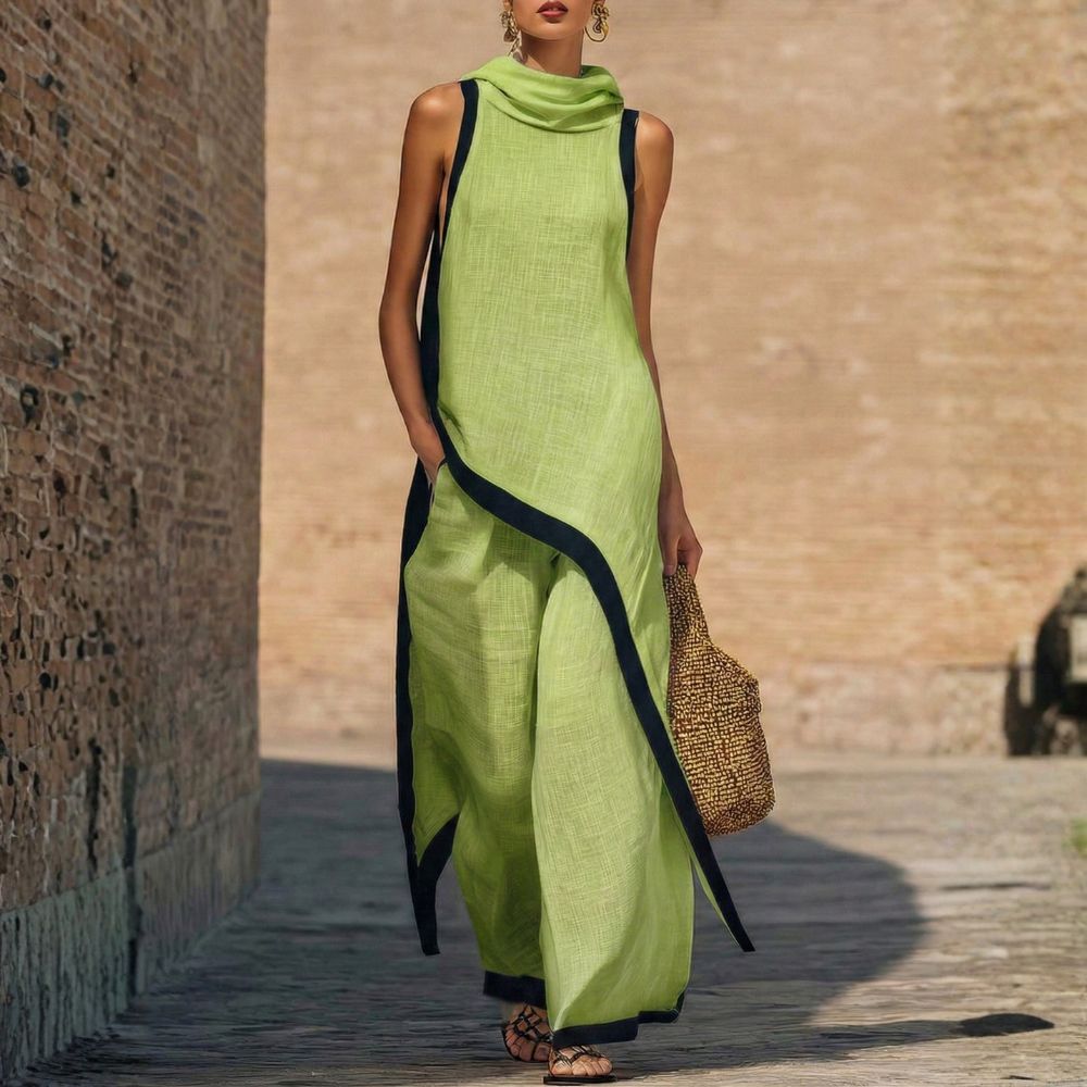 Jovanne™ | Elegante Set in Lino a Due Pezzi