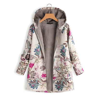 Mira™ | Giacca in Fleece con Fiori Eleganti