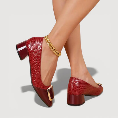 Vika™ | Tacchi Ortodontici in Pelle Eleganti e Confortevoli