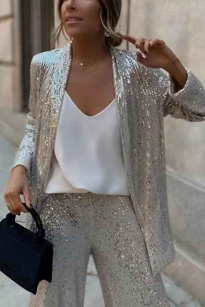 Zami™ | Elegante Set Due Pezzi con Paillettes