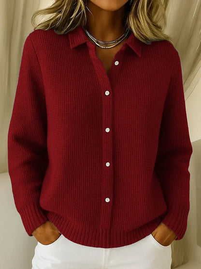 Nina™ | Maglione a Maglia con Collo