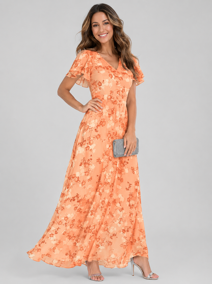 Florine™ | Abito Maxi a Fiori Camuffa Pancia