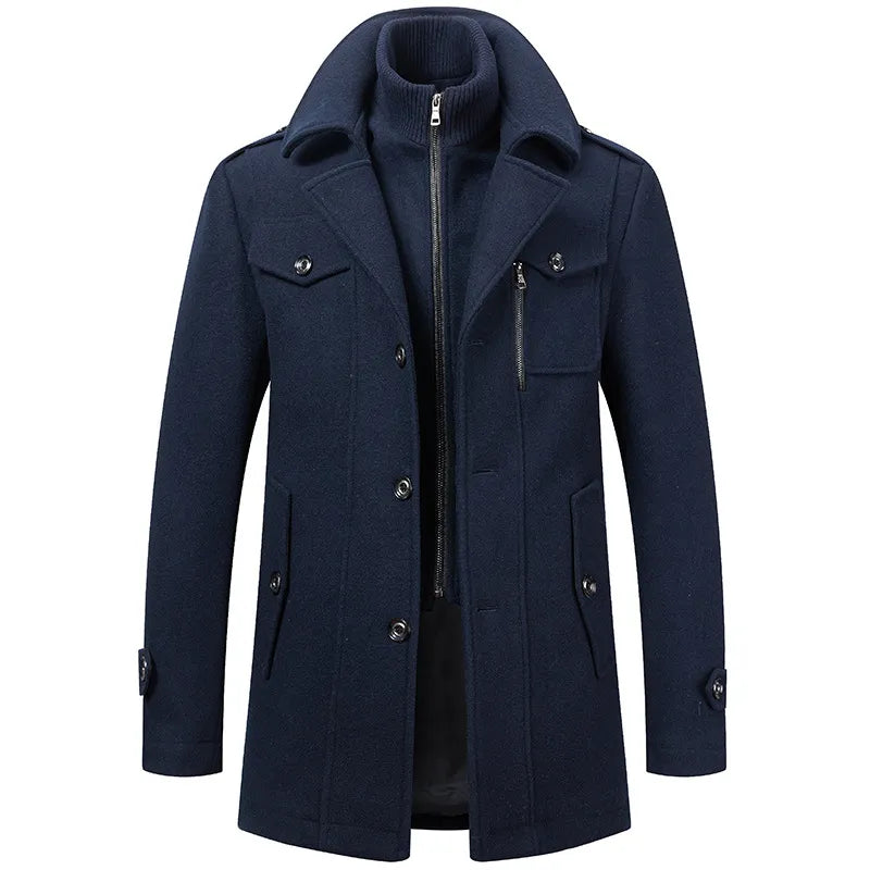Bruno™ | Elegante Giacca Invernale Con Zip e Bottoni