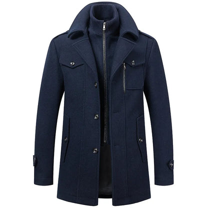 Bruno™ | Elegante Giacca Invernale Con Zip e Bottoni