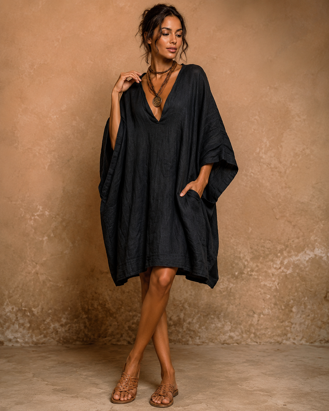 Cassienne™ | Abito in Lino Oversize