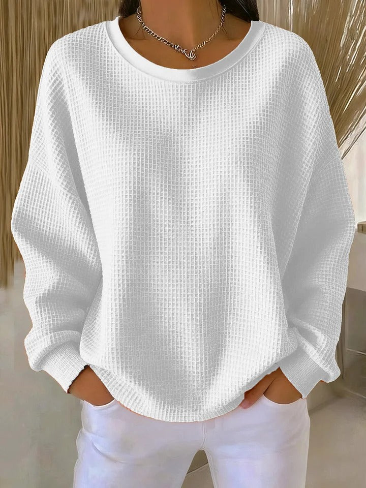 Sari™ | Maglione Casual in Tessuto Strutturato