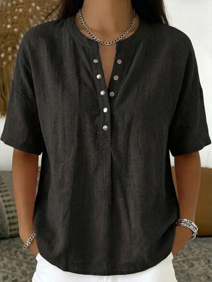 Mies™ | Blusa Estiva in Lino Leggero 1+1 GRATIS