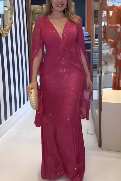 Mira™ | Abito Maxy Shimmer Elegante