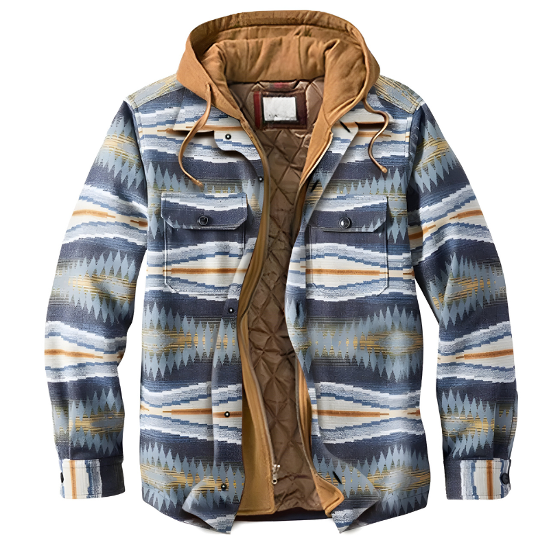 Bram | Comoda giacca patchwork con cappuccio