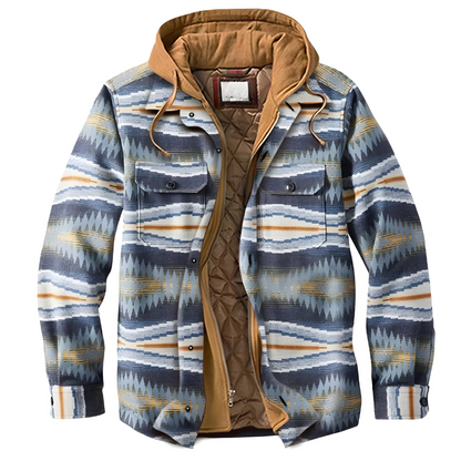 Bram | Comoda giacca patchwork con cappuccio