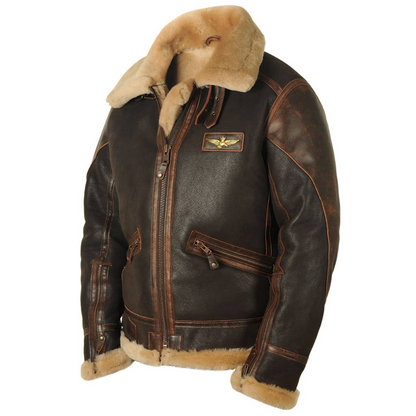 Eamon™ | Giacca aviator in shearling classica