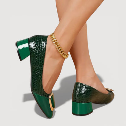 Vika™ | Tacchi Ortodontici in Pelle Eleganti e Confortevoli