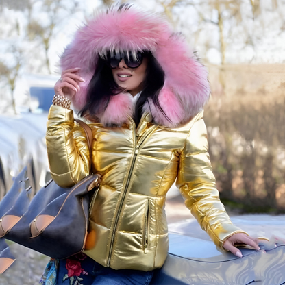 Vigdis™ | Piumino caldo, trendy e spesso con cappuccio