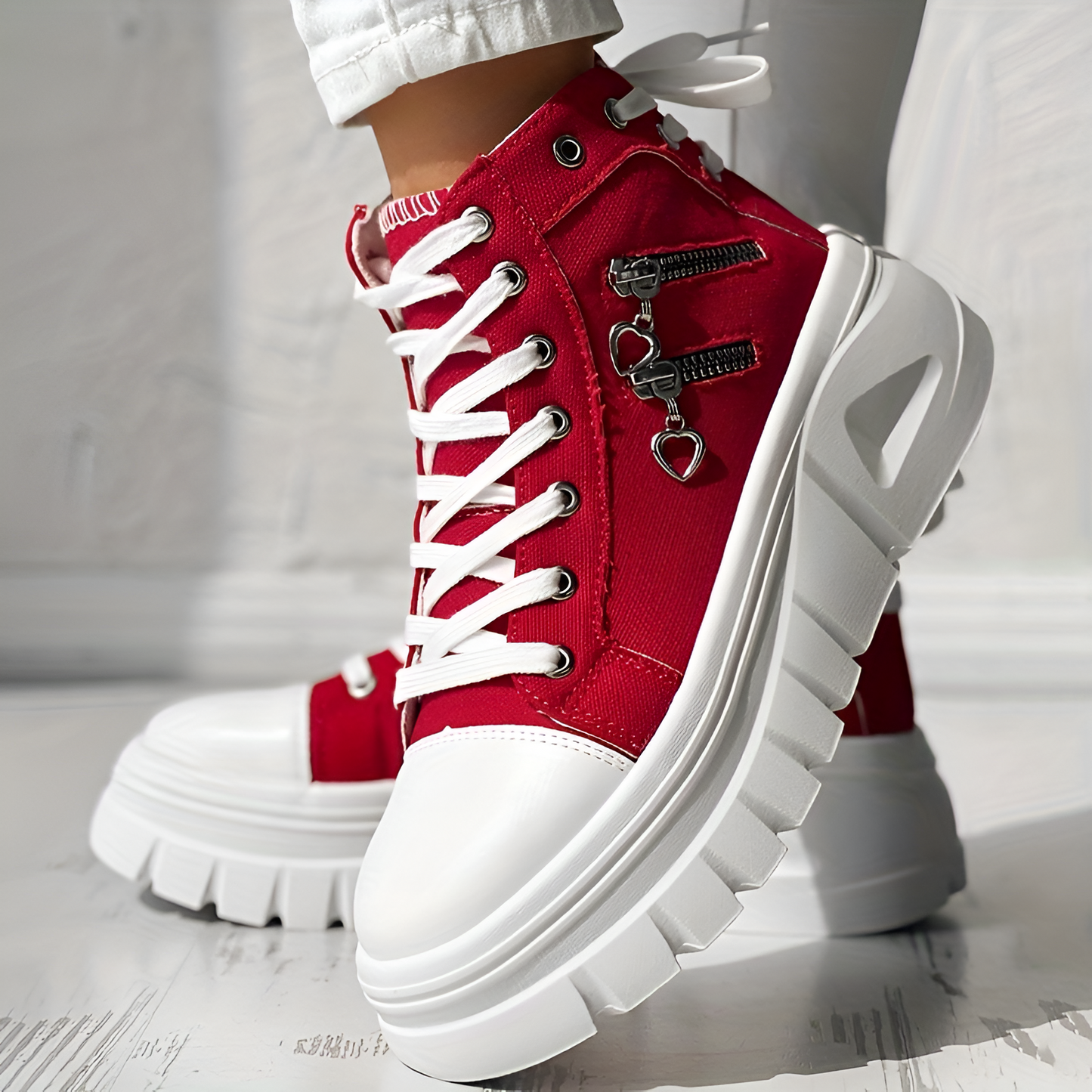Elin™ | Sneakers Alte Ortopediche in Denim