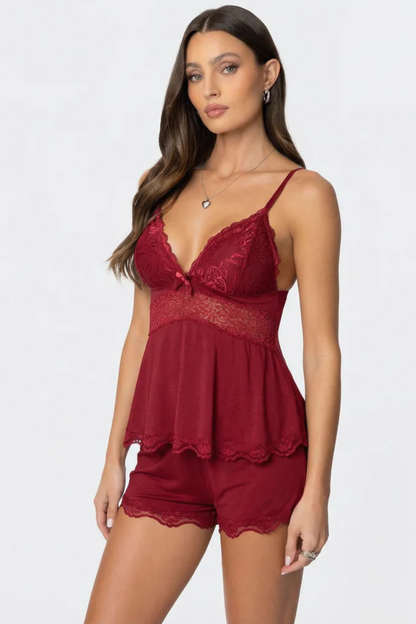 Meya™ | Set da Notte Elegante in Pizzo