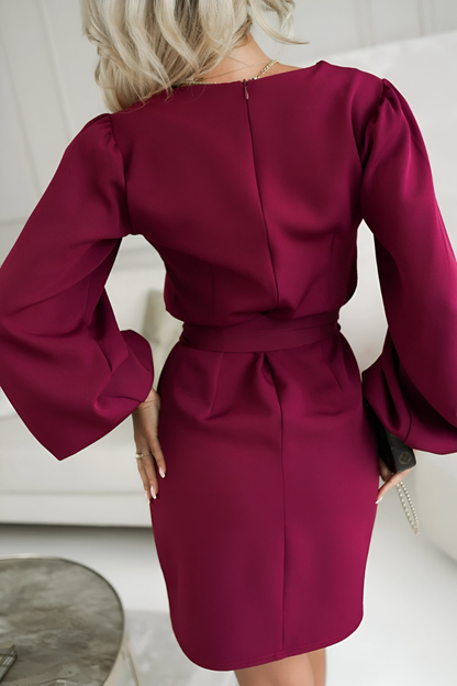 Lira™ | Elegante Abito in Seta con Cintura