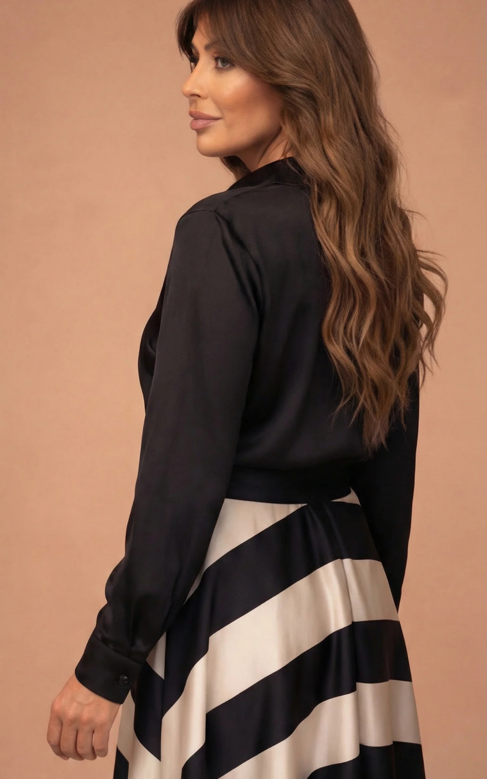 Romy™ | Elegante Maxi Abito a Righe