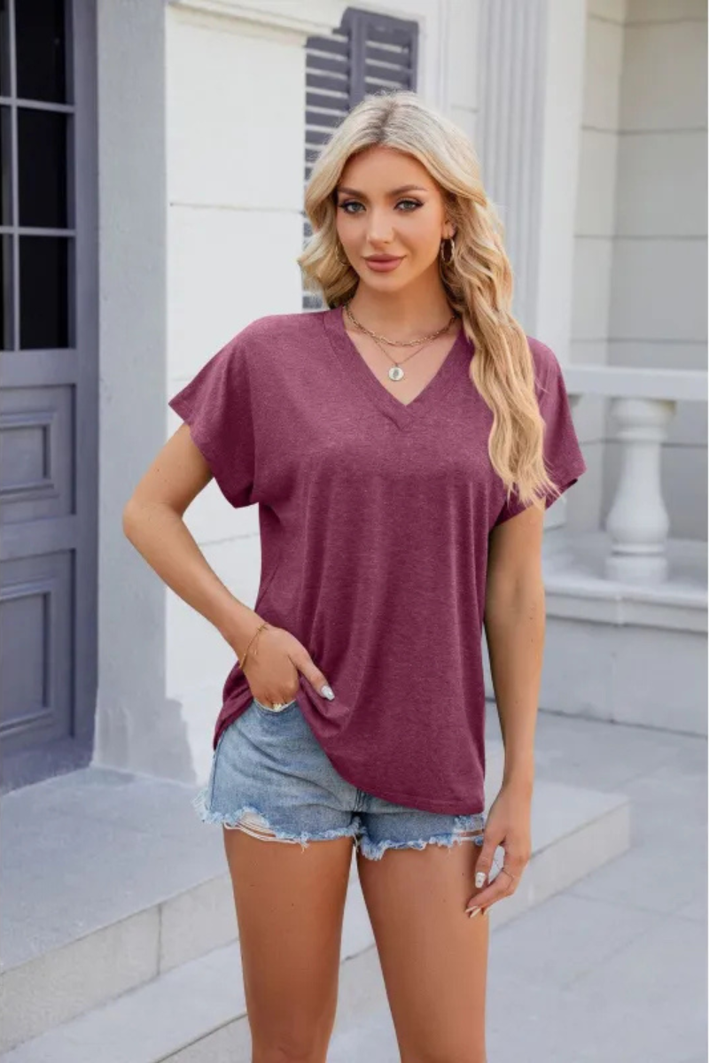 Lumi™ | Blusa Casual a V Scollo Ampia