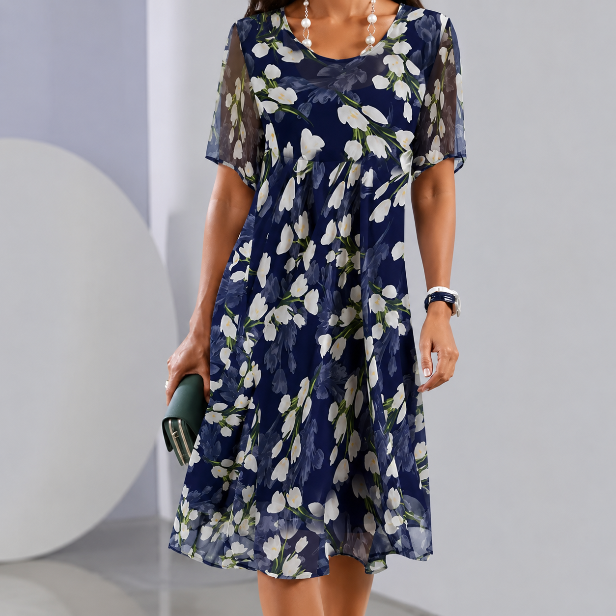 Greta™ | Elegante Abito a Fiori