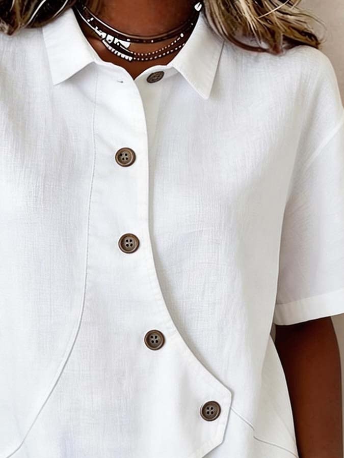 Mila™ | Blusa a Maniche Corte Confortevole