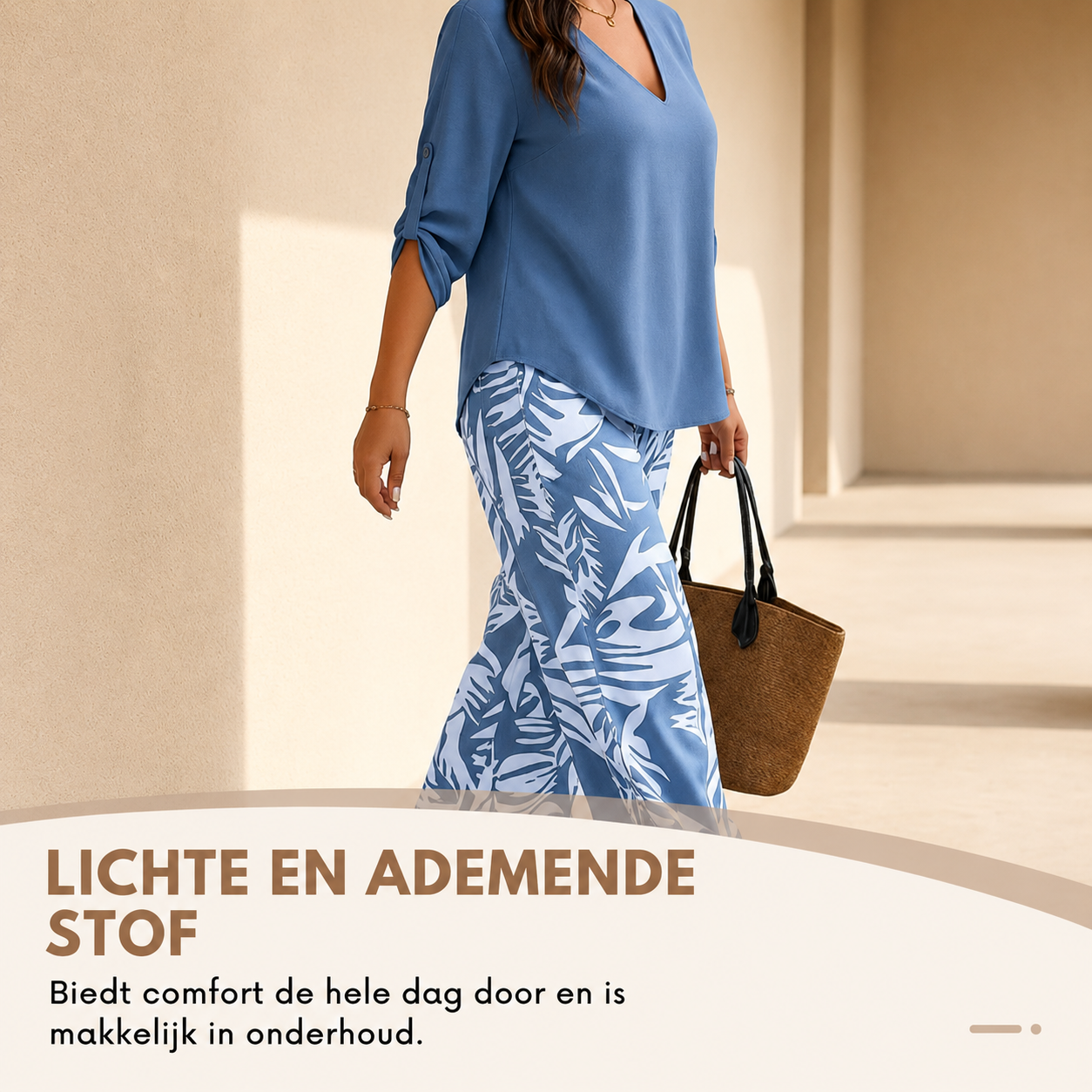 Marielle™ | Elegante Set Con Stampa Foglia