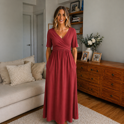 Zeno™ | Elegante Abito Maxi Avvolgente