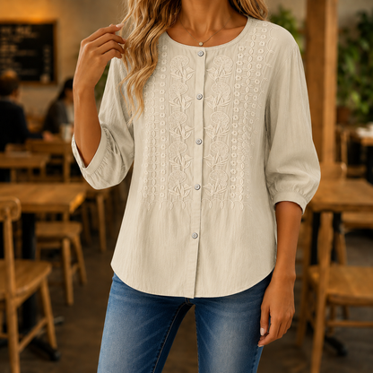 1 + 1 gratis Amelie™ | Elegante Blusa Ricamata